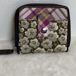 Thirty One Floral Zip Around Wallet